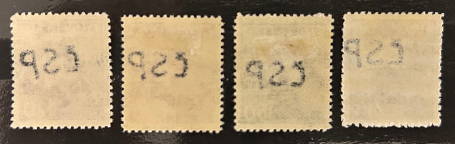 Czechoslovakia Bardejov local ovp on Slovakia complete set 1945 Grau No 8