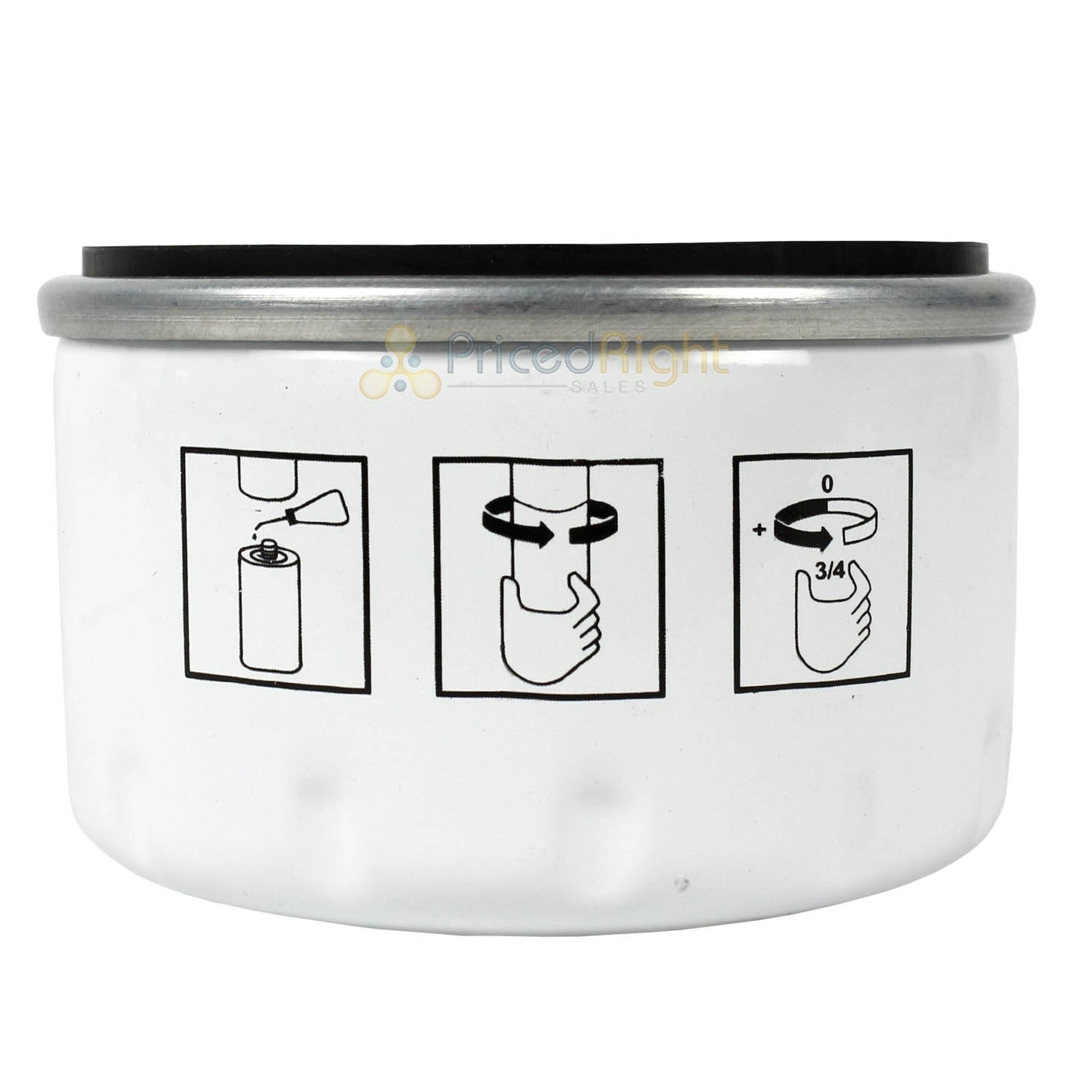 6 Pack Replacement Short Oil Filters Compatible with Quincy 2023400101