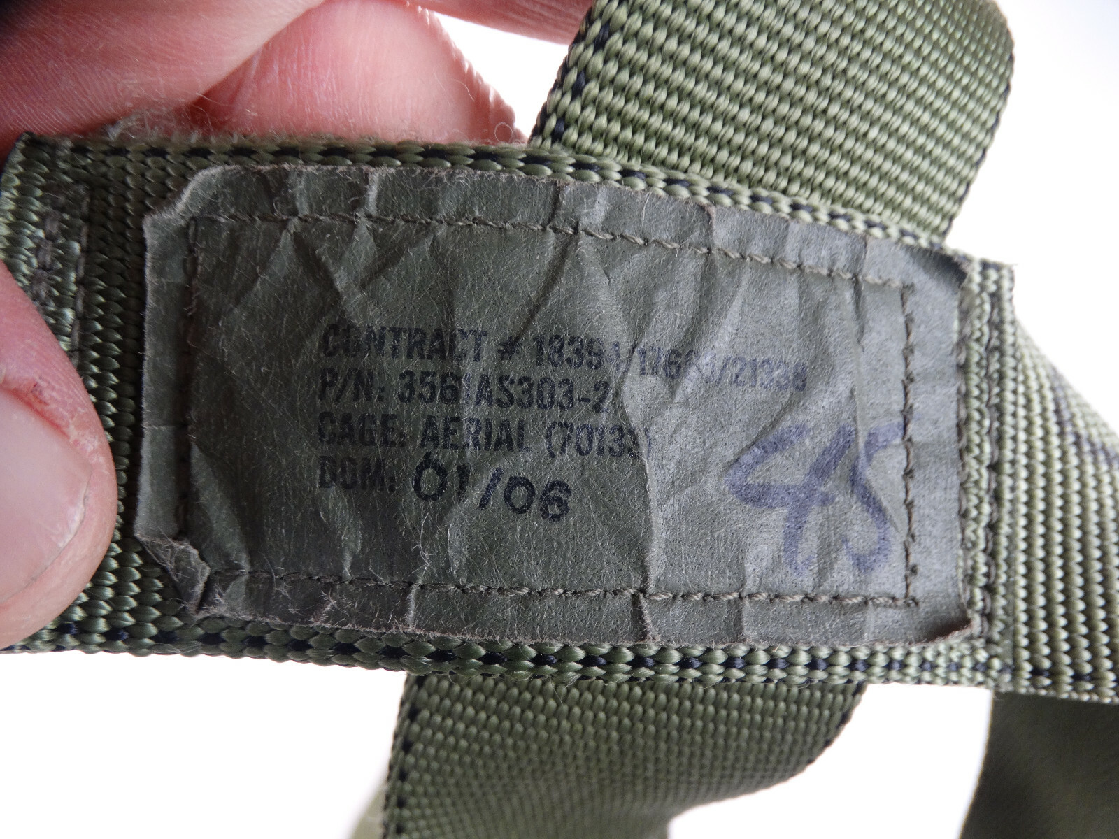 US Military Aircraft Crewman's Harness (USED)