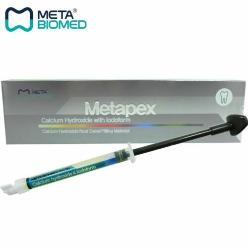Dental Meta Biomed Metapex Calcium Hydroxide with Iodoform Genuine One Syringe.