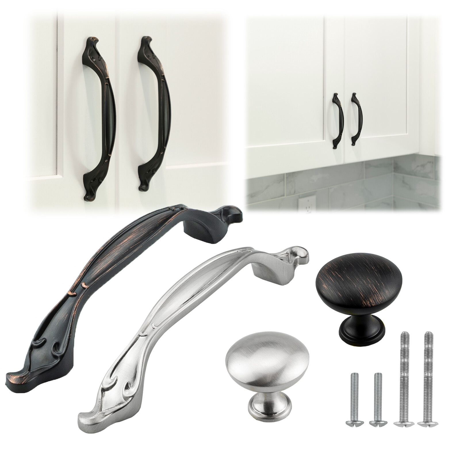 Traditional Style Kitchen Bathroom Cabinet Handles Bar Pulls Drawer Dresser Door