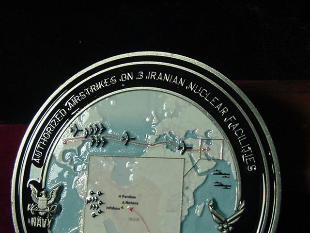 Official President Trump Challenge coin-Operation Midnight Hammer-Free Shipping