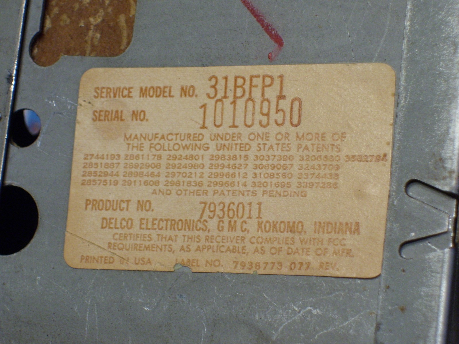 73 74 75 76 77 78 79 80 81 82 83 84 85 86 Chevy truck AM FM radio good working