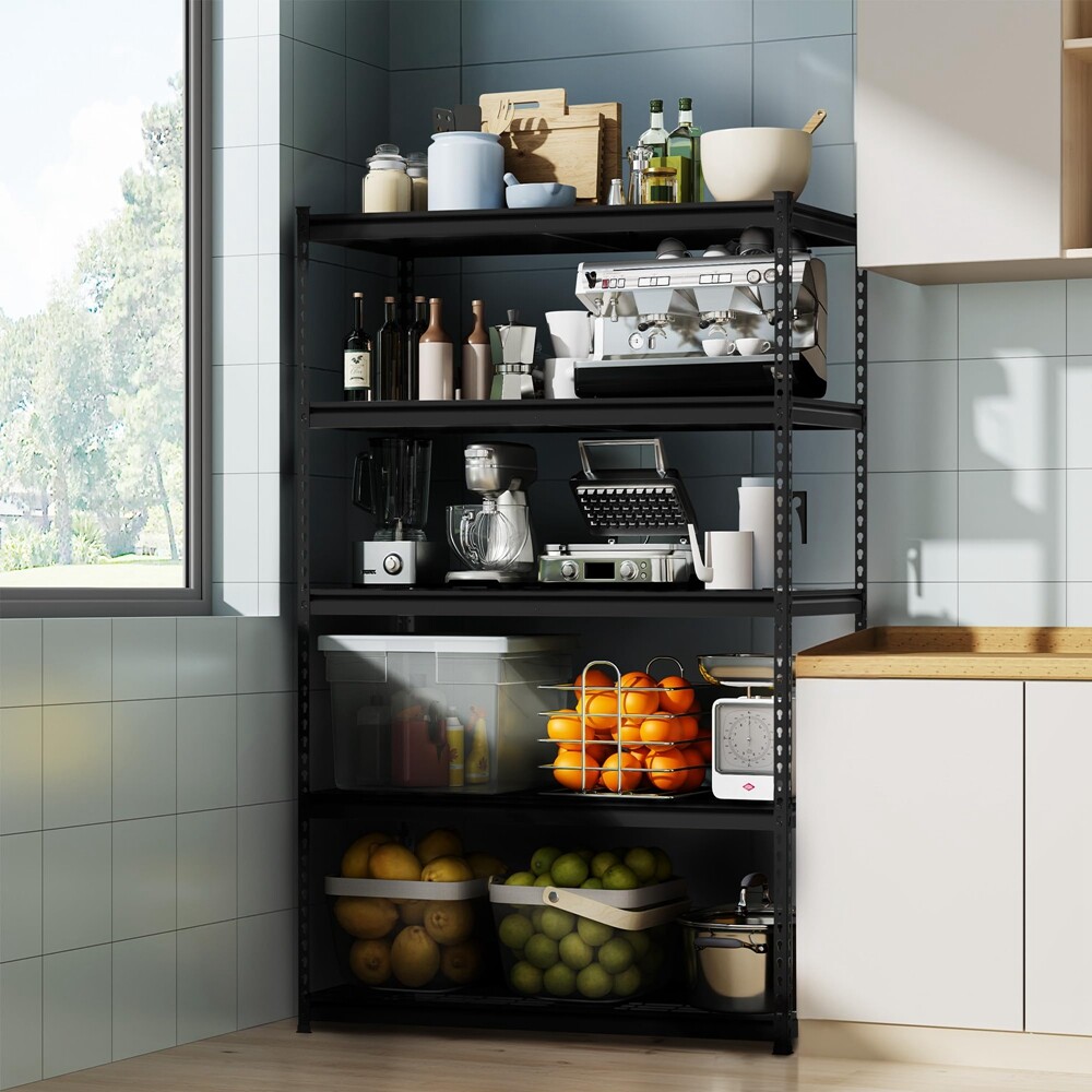 WORKPRO 5-Tiers Metal Storage Shelving Unit 48" Wx24" Dx72" H Storage Rack Shelf