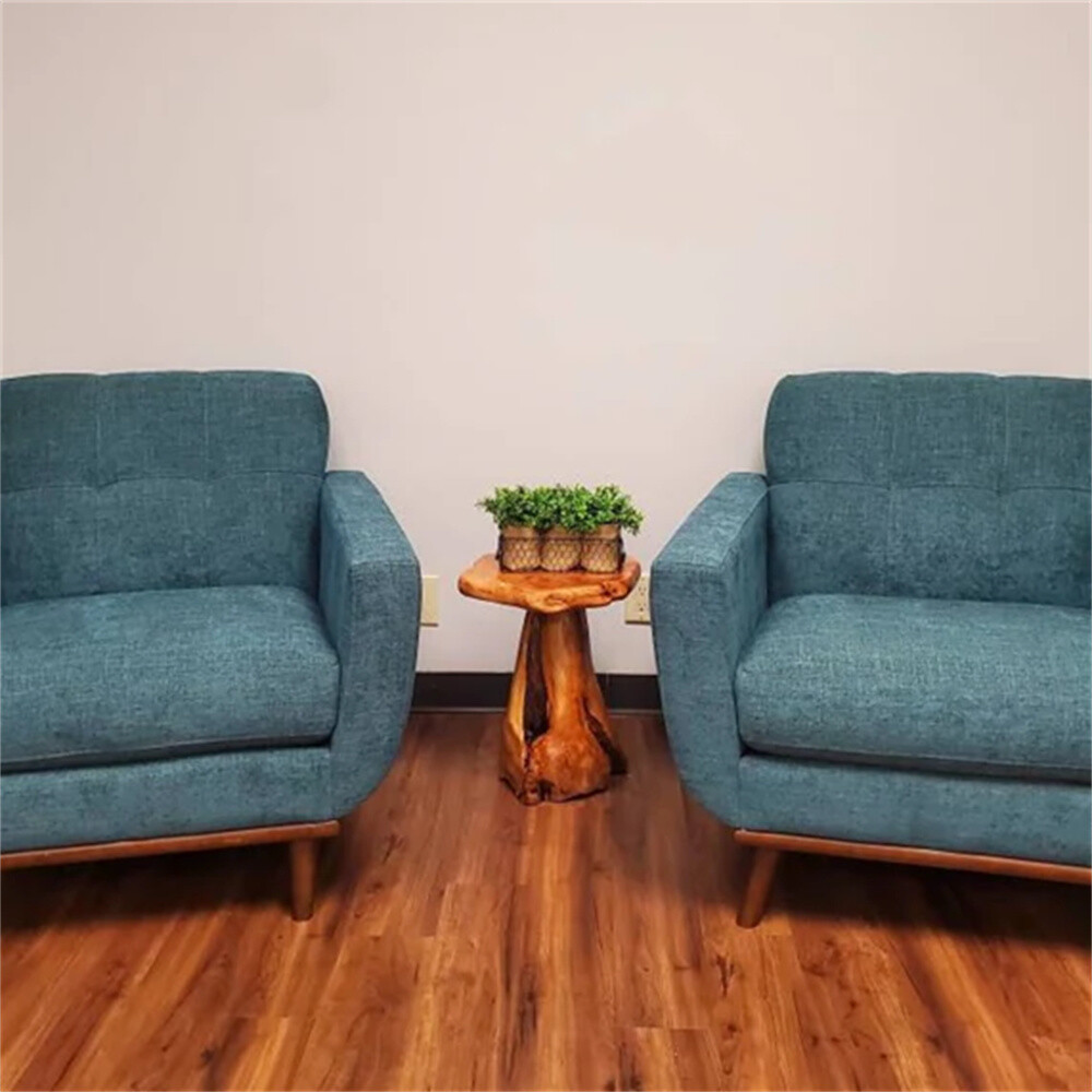 Rustic Cedar Roots Flower Stand Stool, Tree Stump Stool Side Table 19.5" H