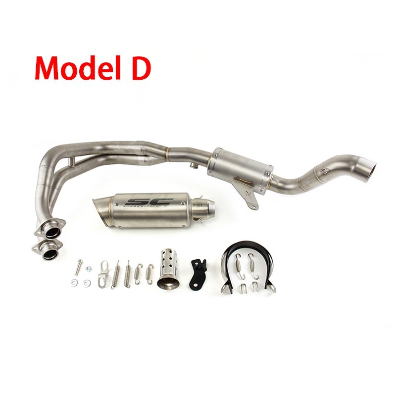 YZF R7 2021-2025 For Yamaha Whole System Exhaust Header Pipe Muffler Tips Black