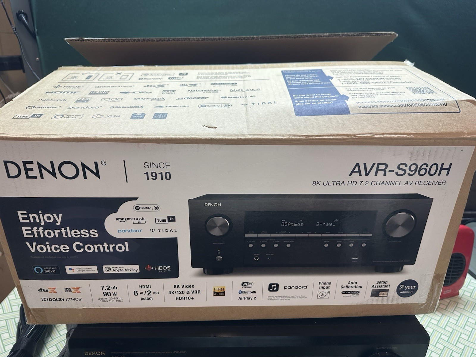 Denon AVR-2801 Dolby Digital DTS 5.1 AV Receiver Stereo Home Theater