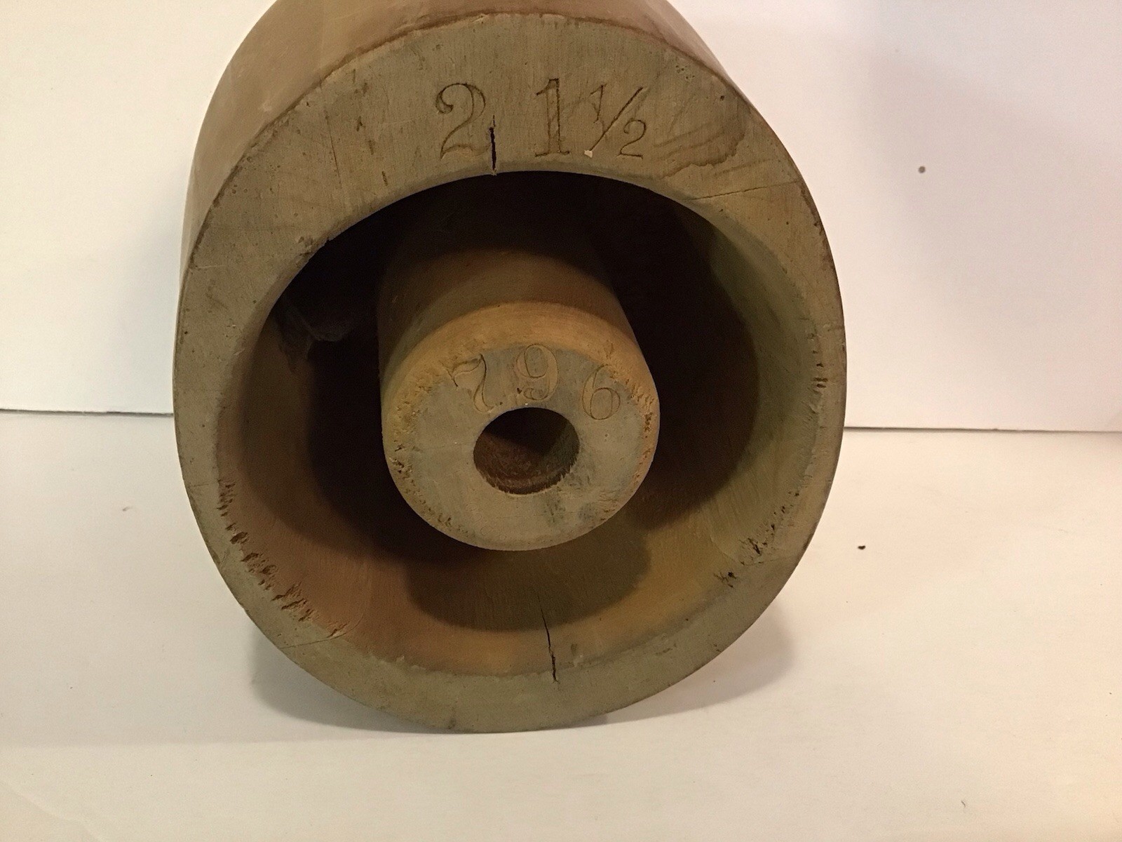 Vintage Millinery Form Solid Wood Hat Block & Display #796 - Size 21 1/2”.