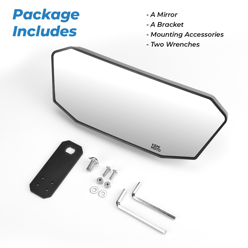 Upgraded Rear View Center Mirror For Polaris Ranger 570 S 900 XP 1000 2017-2024