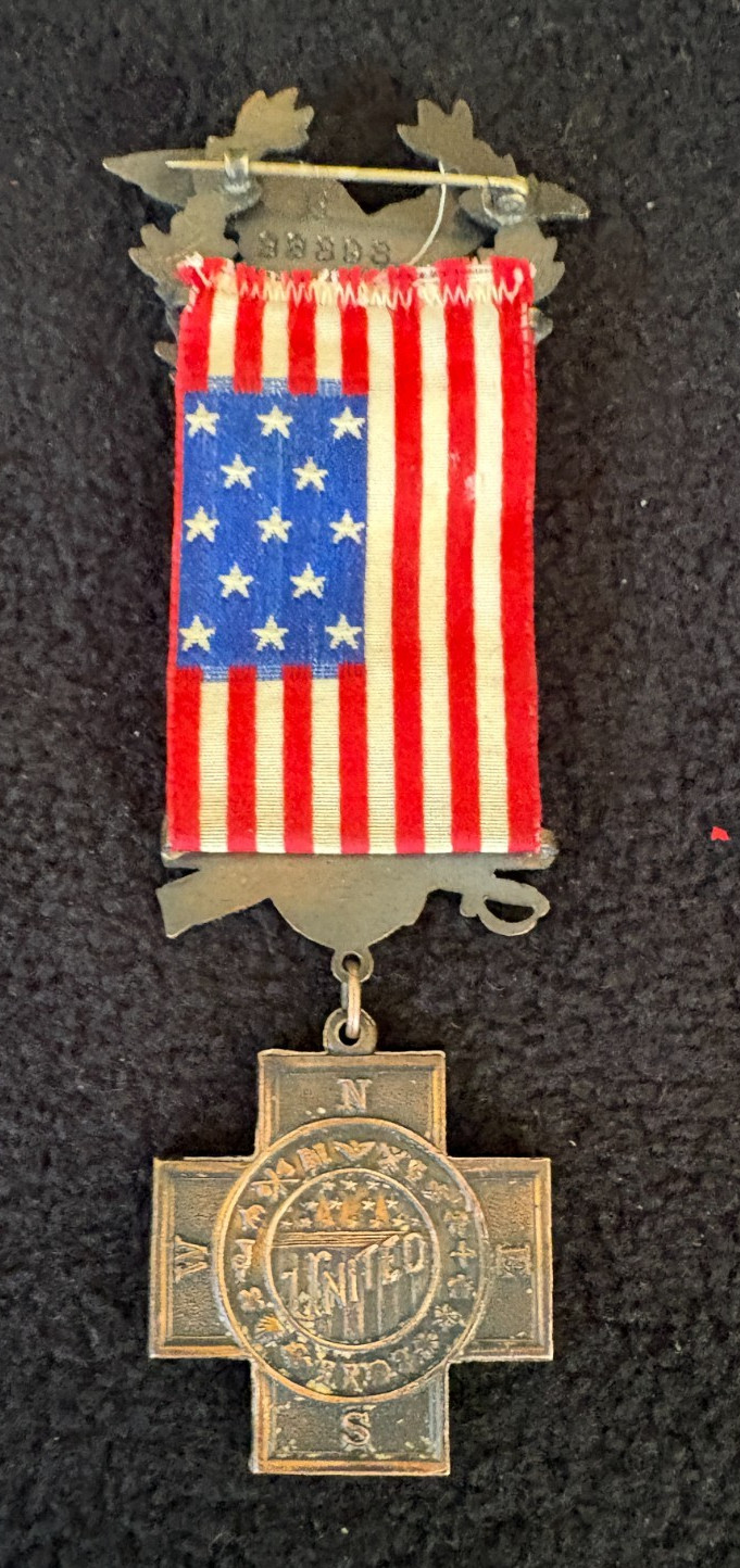 SPAN/AM War "UNITED SPANISH WAR VETERANS" #RD MEMBER MEDAL - USWV