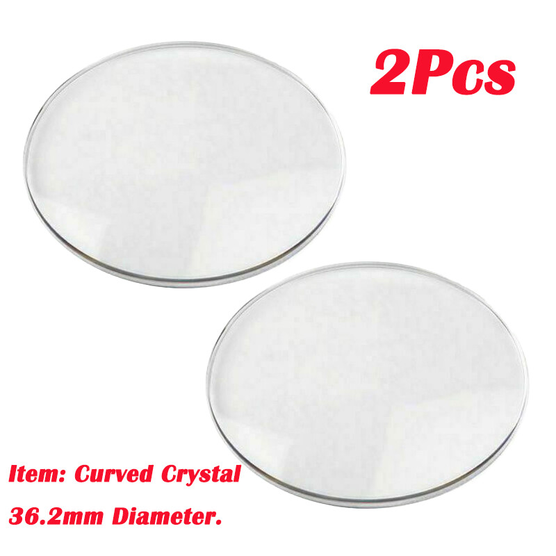 2Pc Mitutoyo Dial Caliper For 505 Series Replacement Part Crystal Cover Lid 36.2