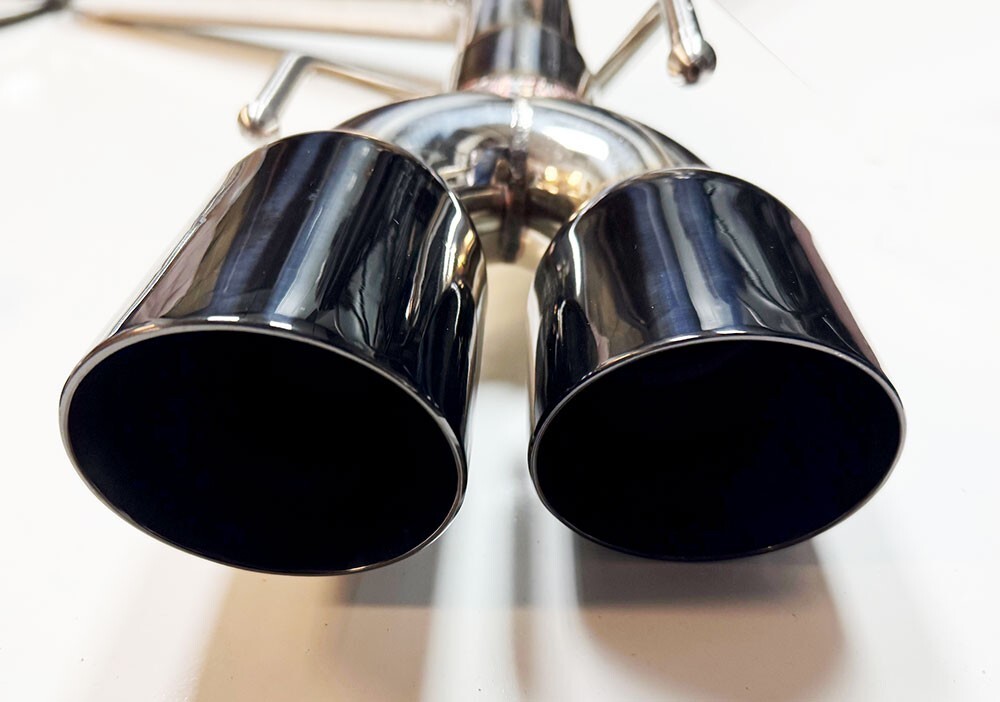 Black Exhaust Muffler Delete Axle Back Quad Tips for Lexus IS300 IS350 2017-2020