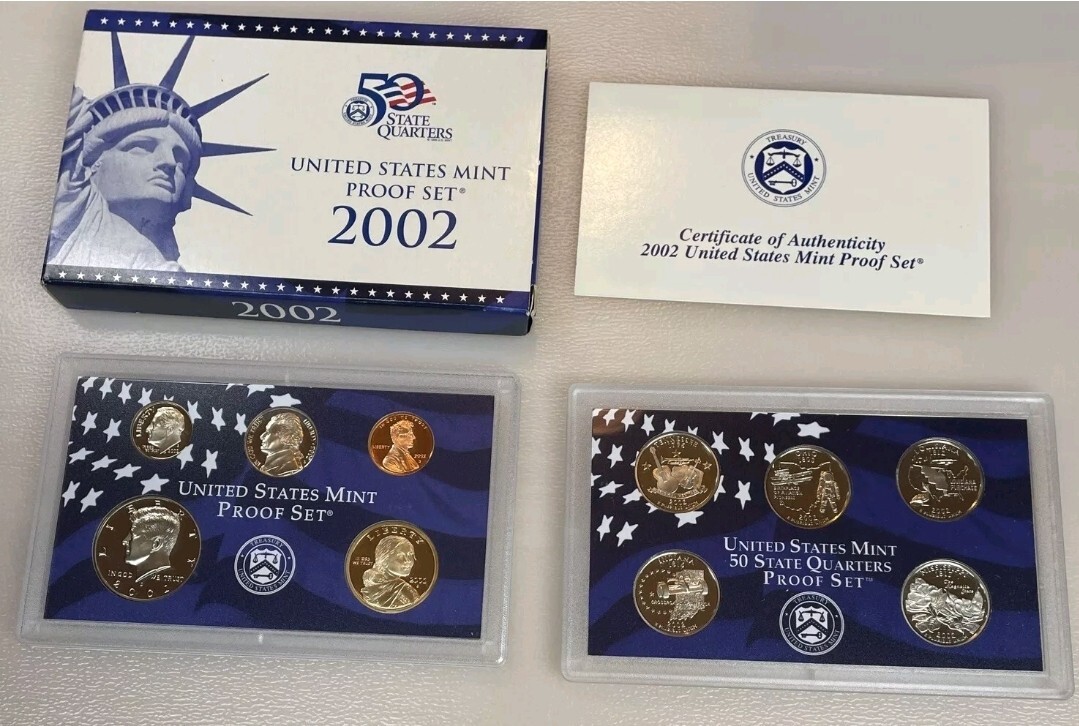 1999-2008 US Mint Proof Sets OGP Box & COA Lot of 109 Coins 10 Annual Sets Lot