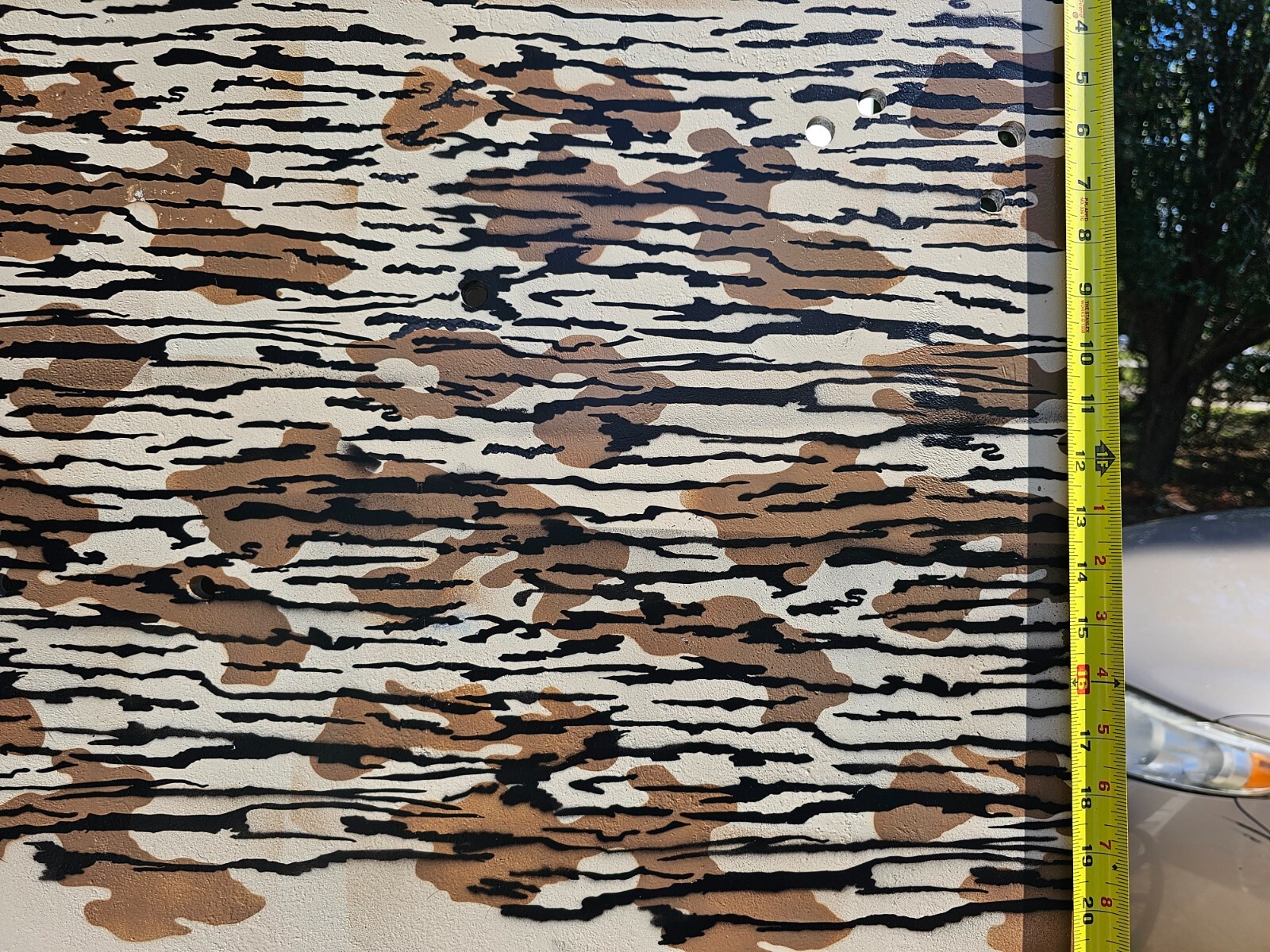 Reusable Bottomlands Camo 10 Mil Mylar Stencil Crafting, DIY, Duracoat, Cerakote