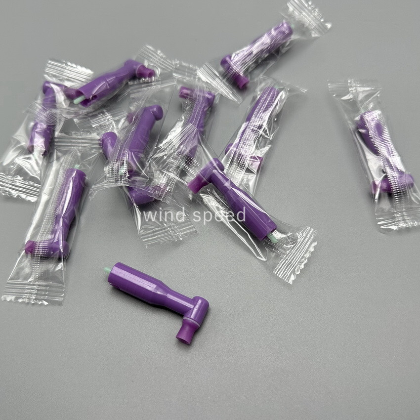Dental disposable prophy angles Soft cup Latex Free 90° Polishing Cups Purple