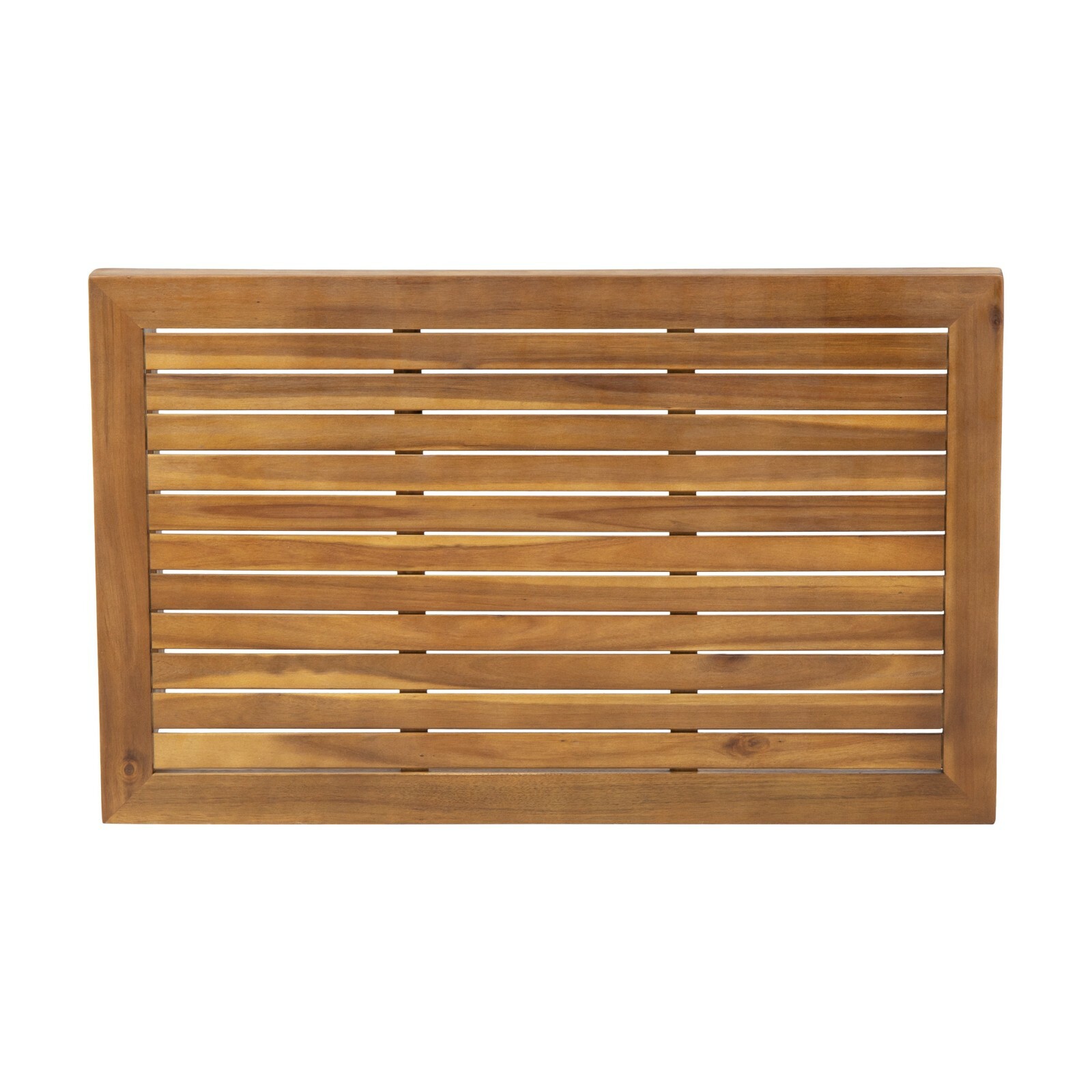 Outdoor Acacia Wood Slat Top Coffee Table