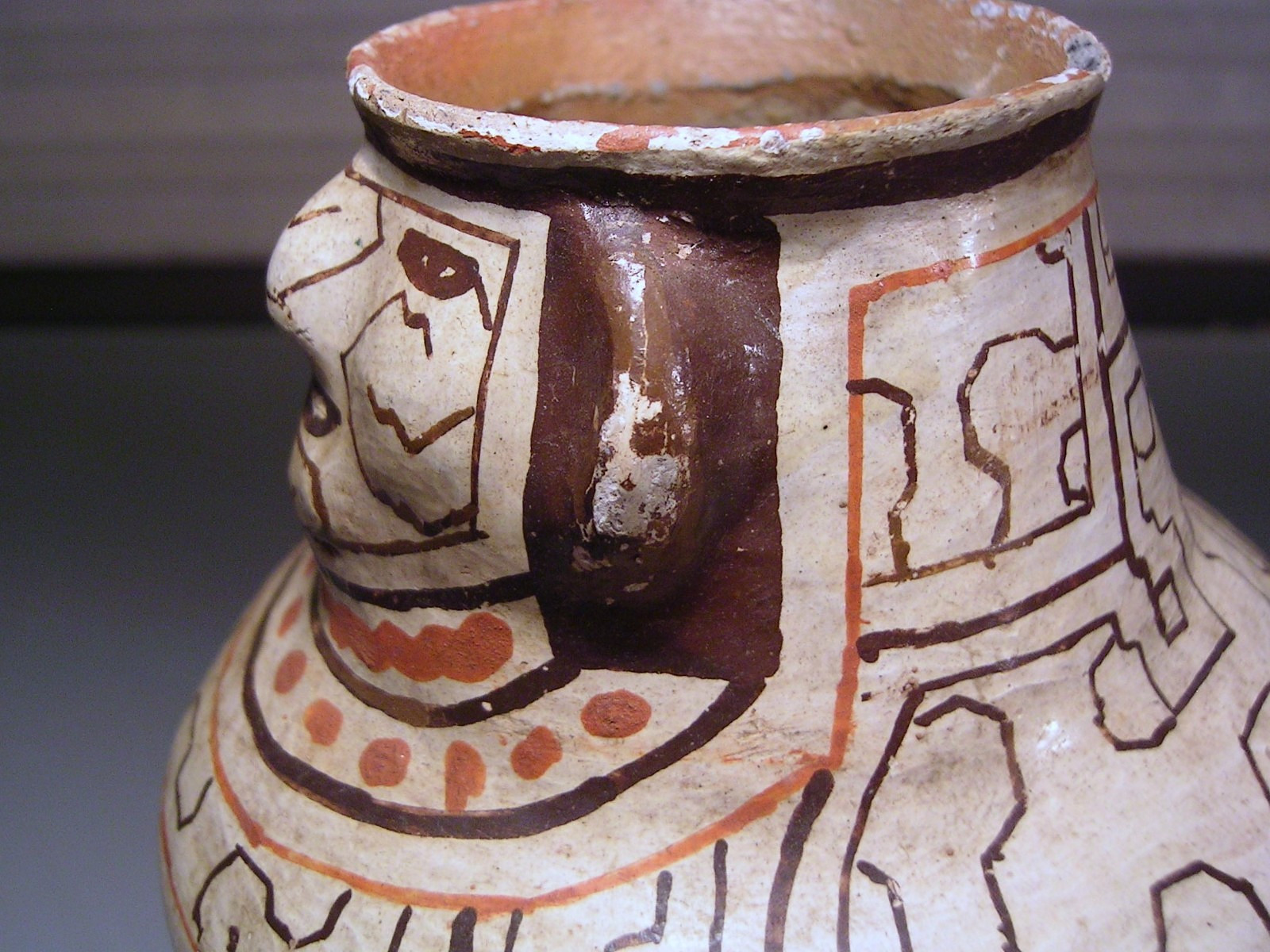 Vintage Shipibo Conibo Pottery Peruvian Effigy Water Vessel