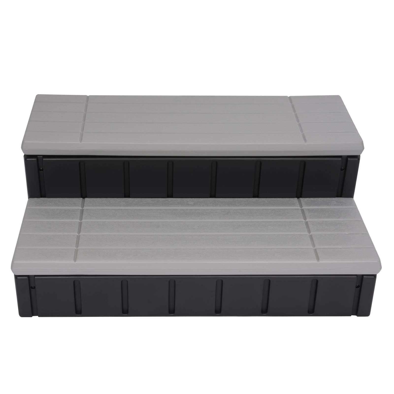 2-Step 36" Patio Spa Hot Tub Step Slip-Resistant Surface W/ Large Hidden Storage