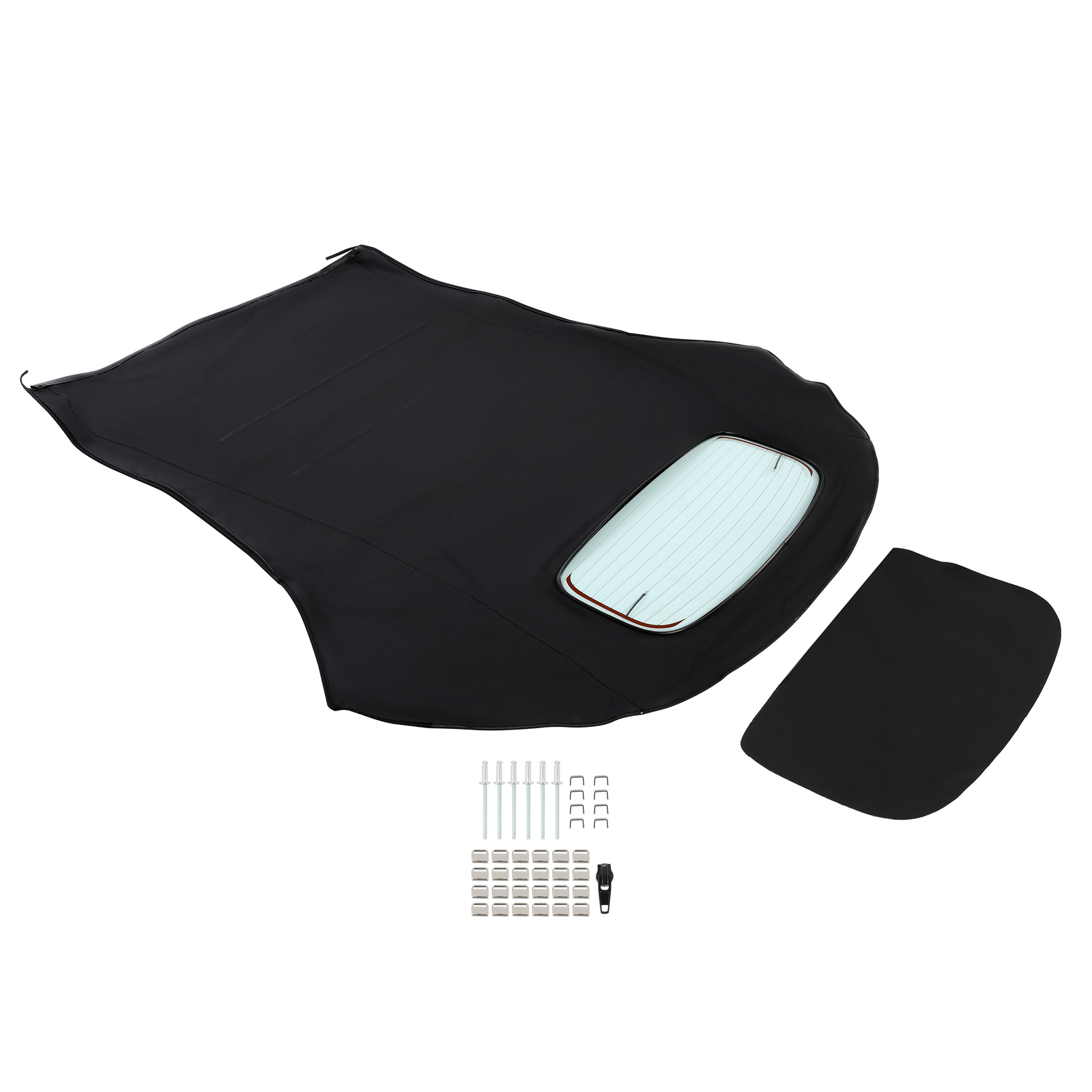 Black Convertible Soft Top Clear Heated Glass Window For Volkswagen Beetle 03-10