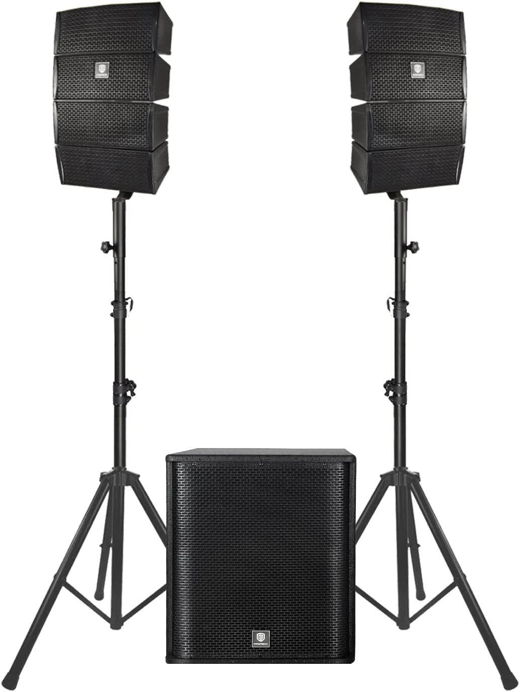 proreck CLUB 3500 PA Speaker System DJ Powered Combo Set 15 inch subwoofer 3000W