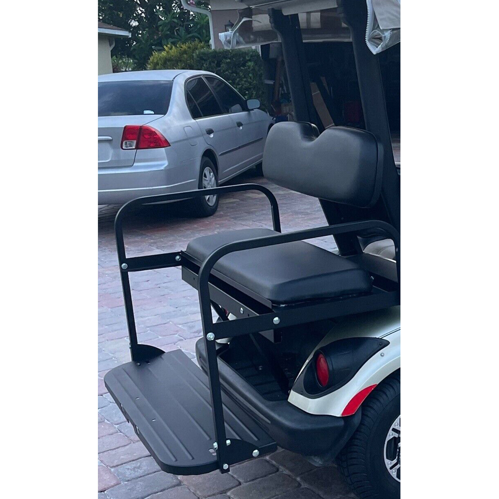 For 07-16 Yamaha Drive G29 Golf Cart Flip Folding Rear Back Seat Kit