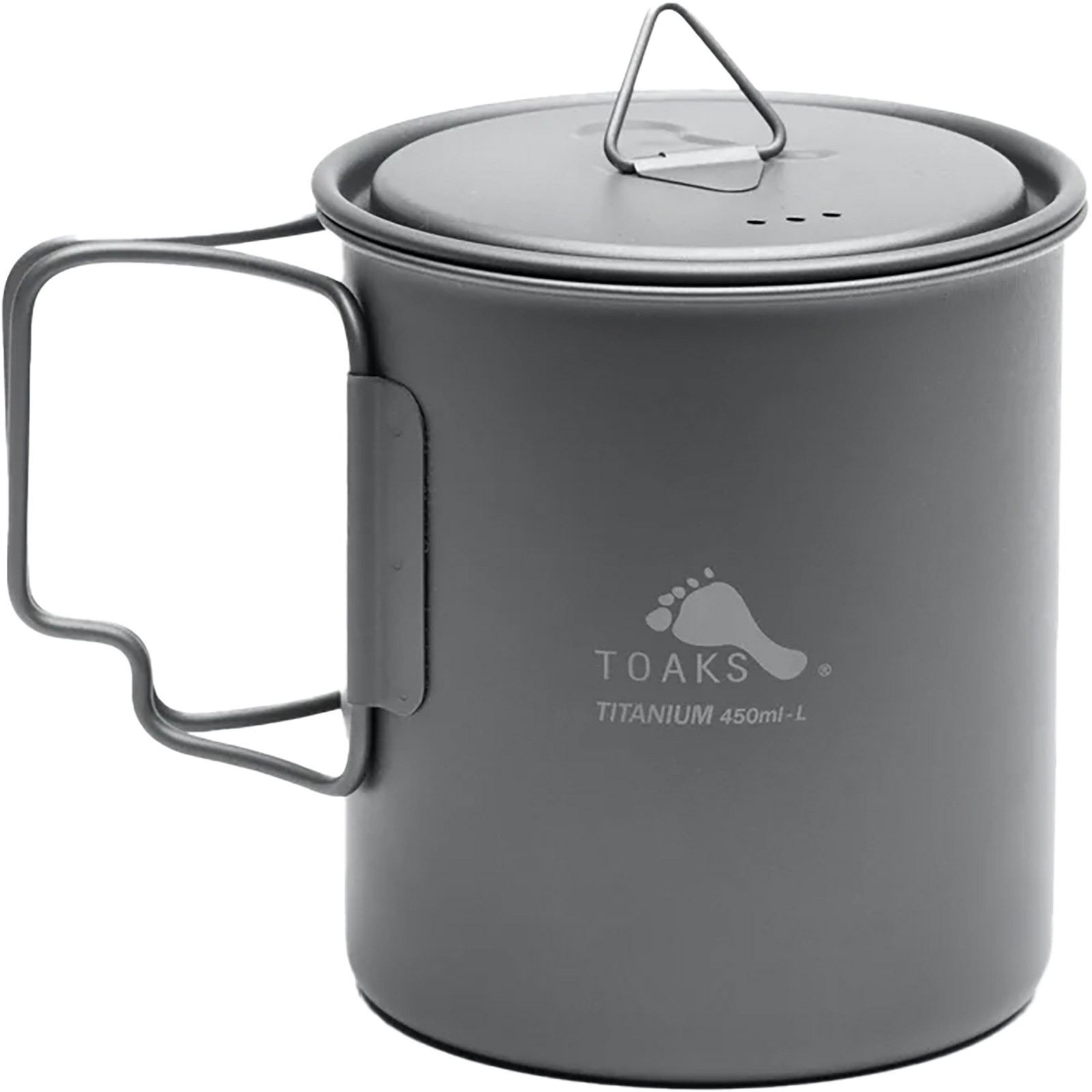 TOAKS 450ml Ultralight Titanium Cup with Lid - CUPLID450 - Outdoor Camping