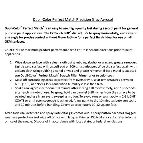 Dupli-Color BNS0604 Perfect Match Automotive Spray Paint - Nissan Precision...