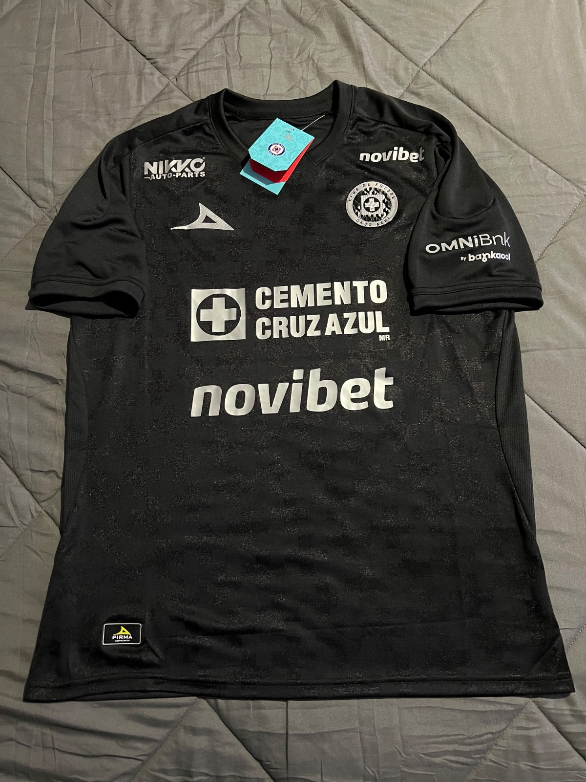PIRMA CRUZ AZUL MEN'S JERSEY ALTERNATIVO BLACK 25/26 AUTHENTIC 100%