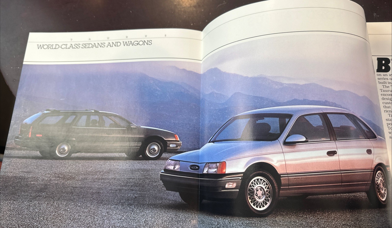 1986 Ford Taurus Dealer Showroom Sales Brochure ~ 28 Pages