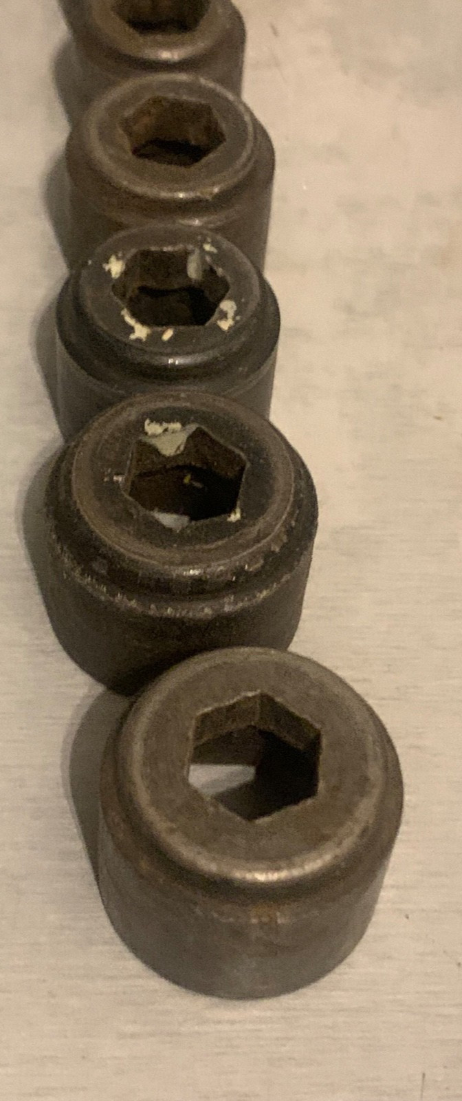 Hexall Socket Wrench Breaker Bar Set Hex Dr. 1/2-1" Sedgley Patented 1918 USA