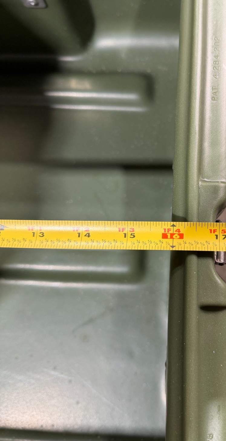 Pelican Hardigg Footlocker Green Case 24.5x18.5x15" Military Waterproof