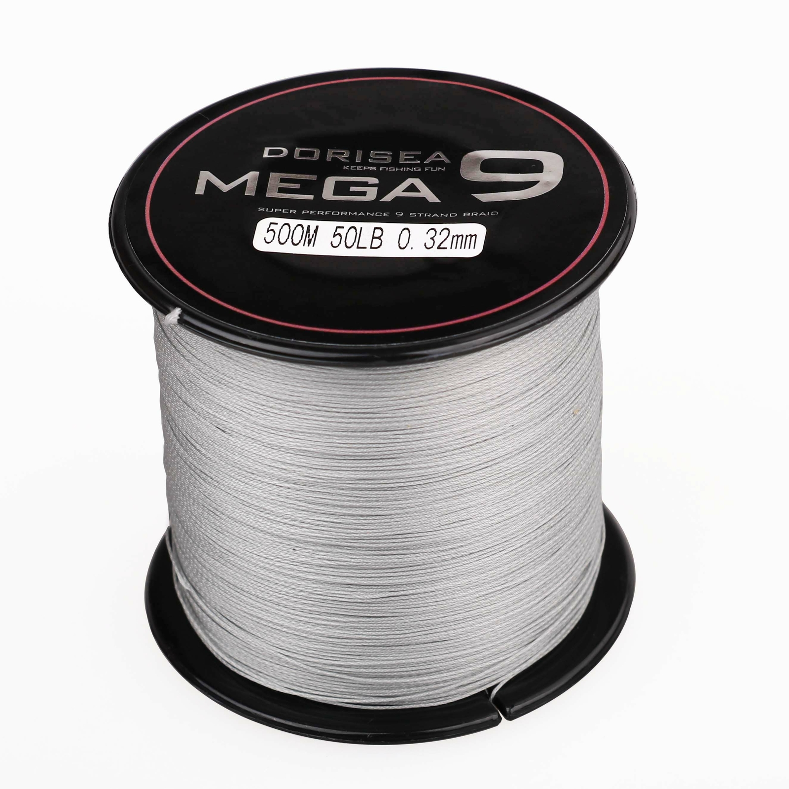 MEGA 9 Strands 100M-2000M Gray PE Dynema Round Braided Fishing Line 15LB-310LB