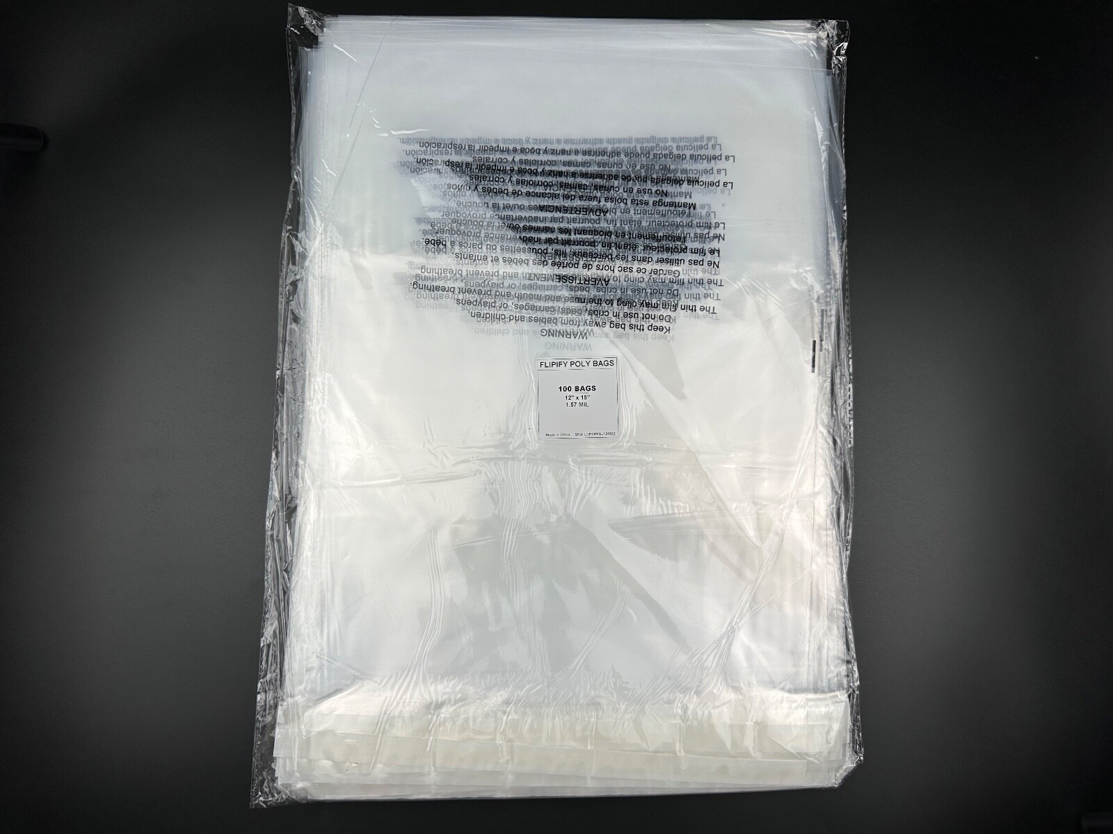 Resealable Suffocation Warning Poly Bags Mailers Plastic Amazon FBA