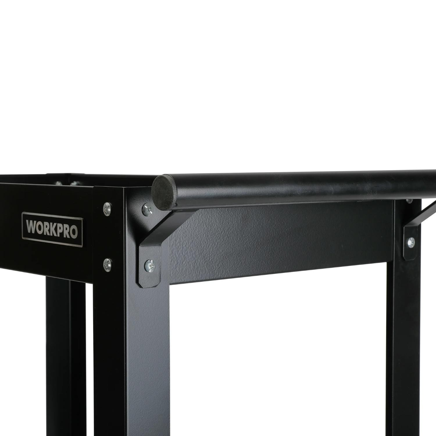 WORKPRO 32 Metal Rolling Utility Cart - Durable Steel Frame Spacious Top Surface