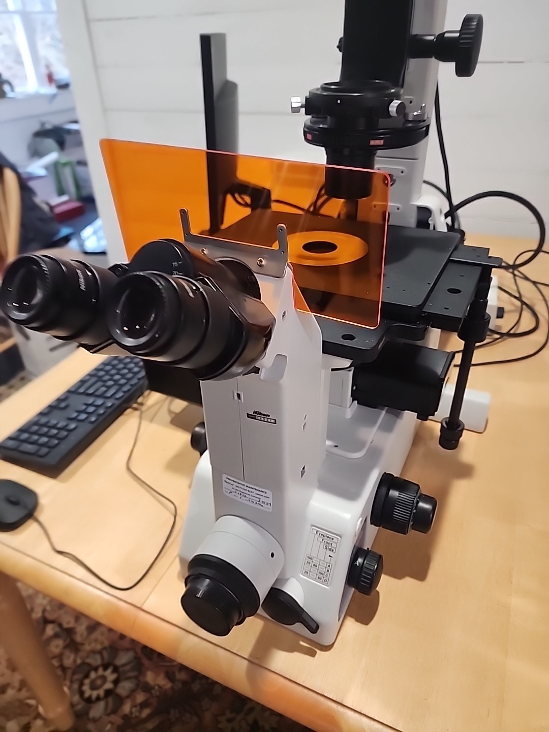 Nikon Eclipse TE300 Inverted Microscope Fluorescence Hoffman Modulation Complete