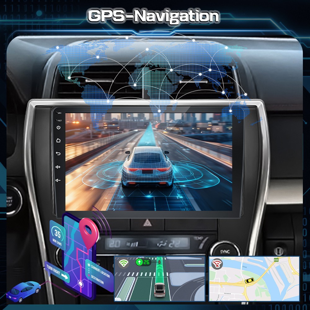 Apple Carplay For Toyota Camry 2015 2016 2017 Car Stereo Radio 10" Android 15