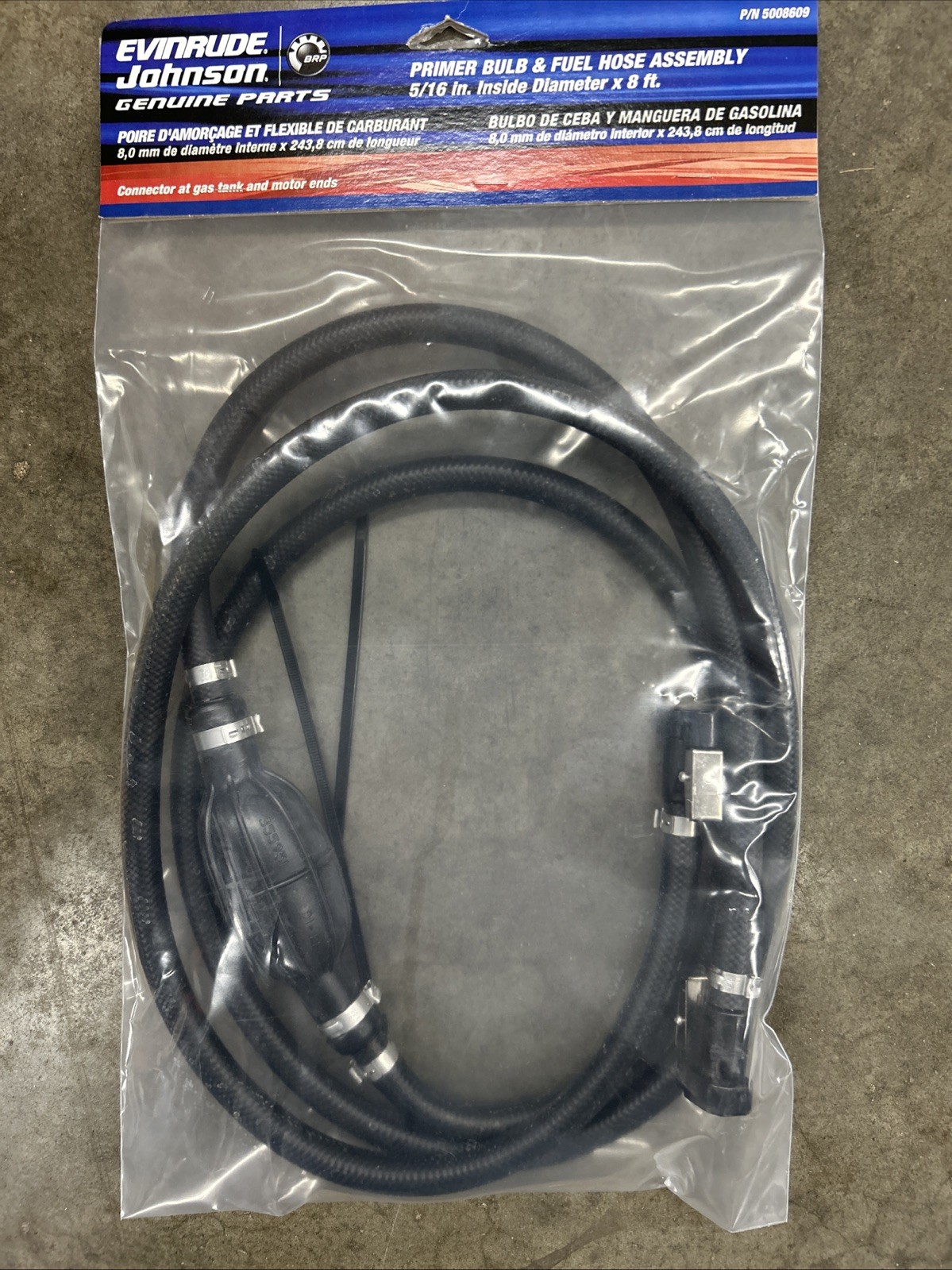 NEW OEM EVINRUDE JOHNSON OMC BRP Fuel Line Assembly PN 5008609