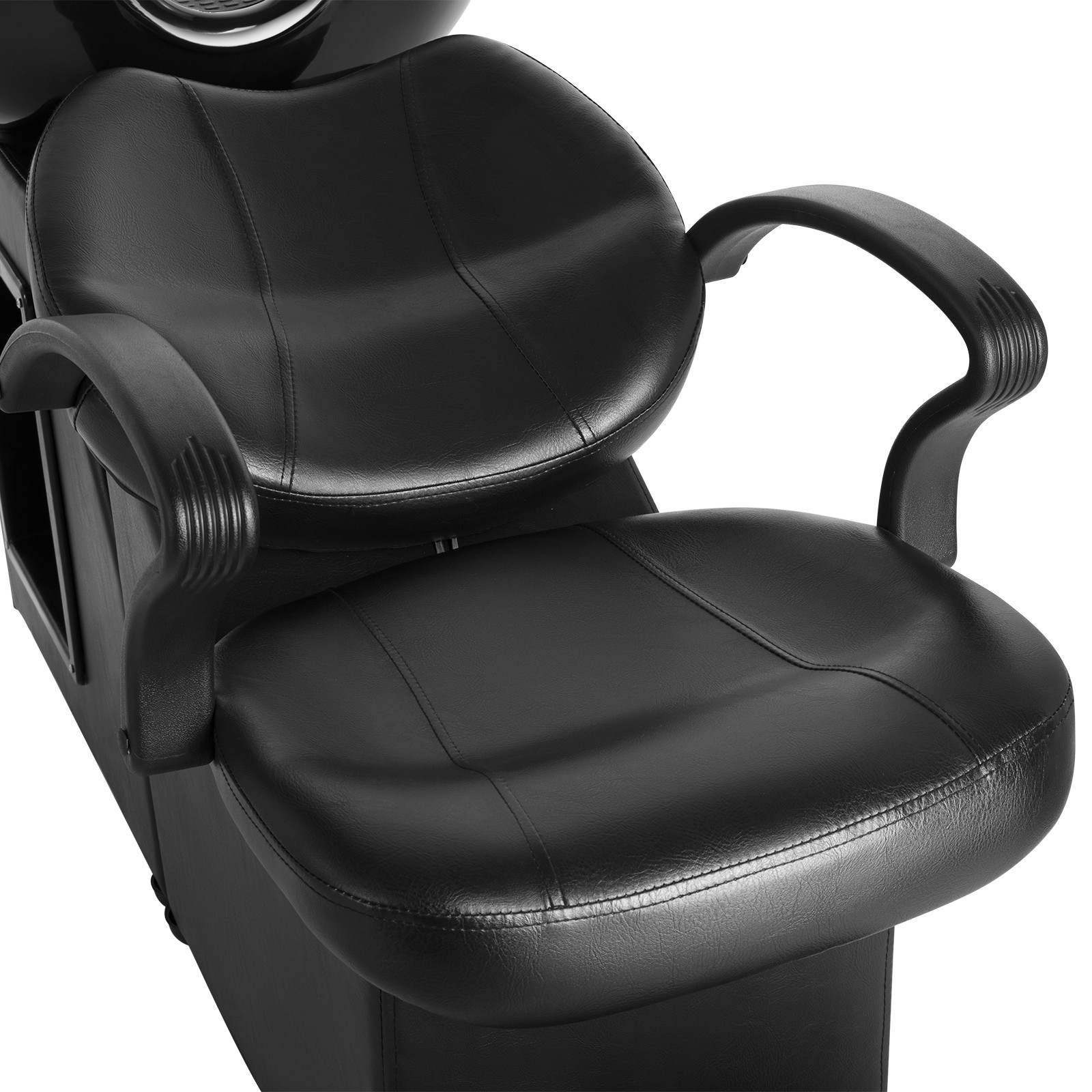 Barber Backwash Unit Shampoo Chair Ceramic Bowl Sink Beauty Salon Spa w/Footrest