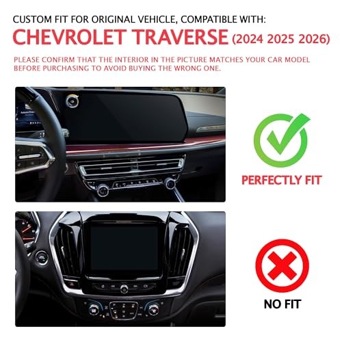 for 2024-2026 Chevy Traverse Accessories, 7PCS Premium Aluminum Decorative Red