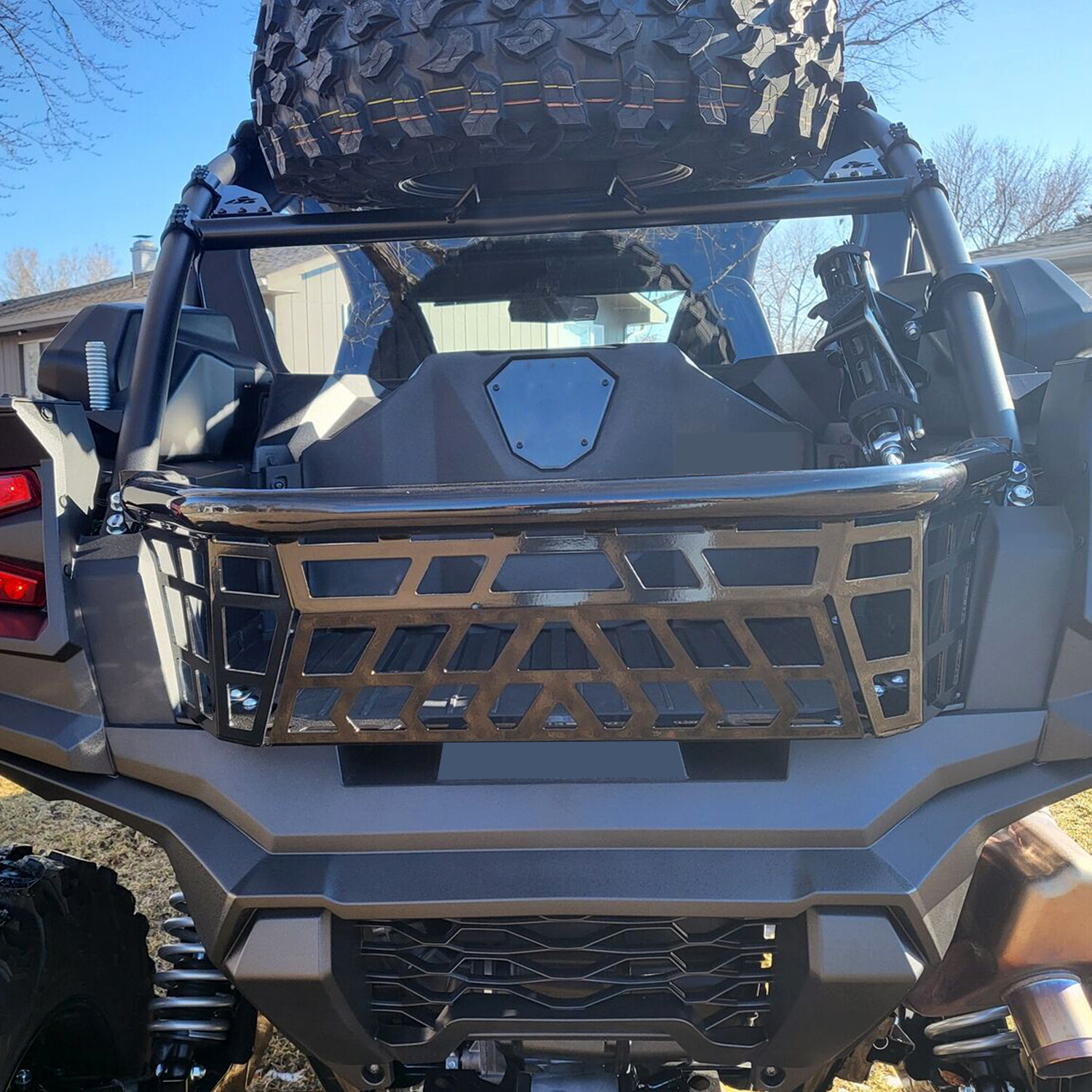 Tailgate Bed Enclosure For 2020-2023 Kawasaki Teryx KRX 1000 Rear Cargo Guard