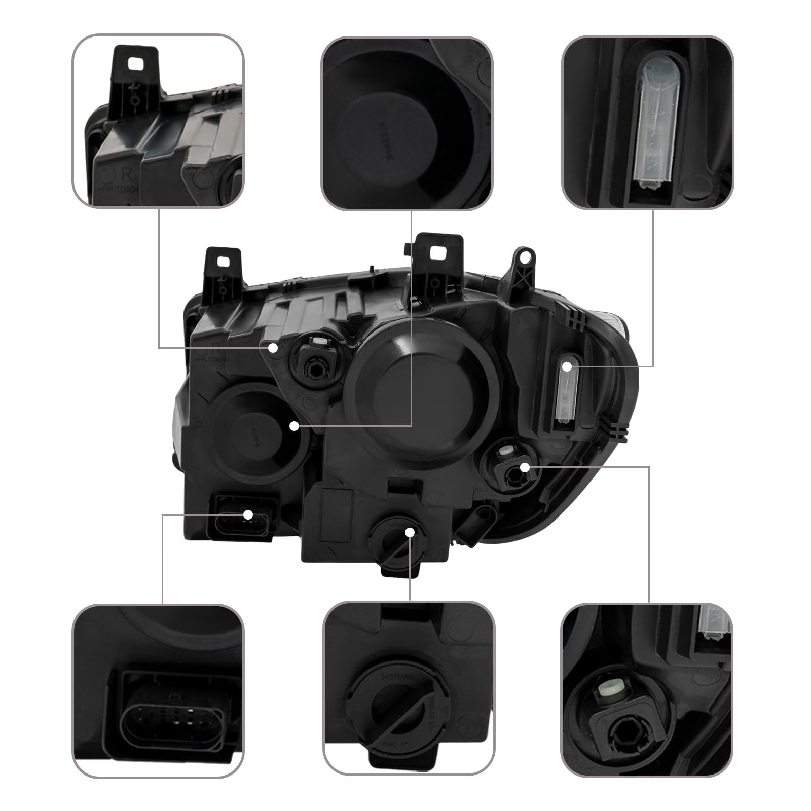 For Mercedes Benz Sprinter Headlight Assembly Halogen Headlamp Right Side