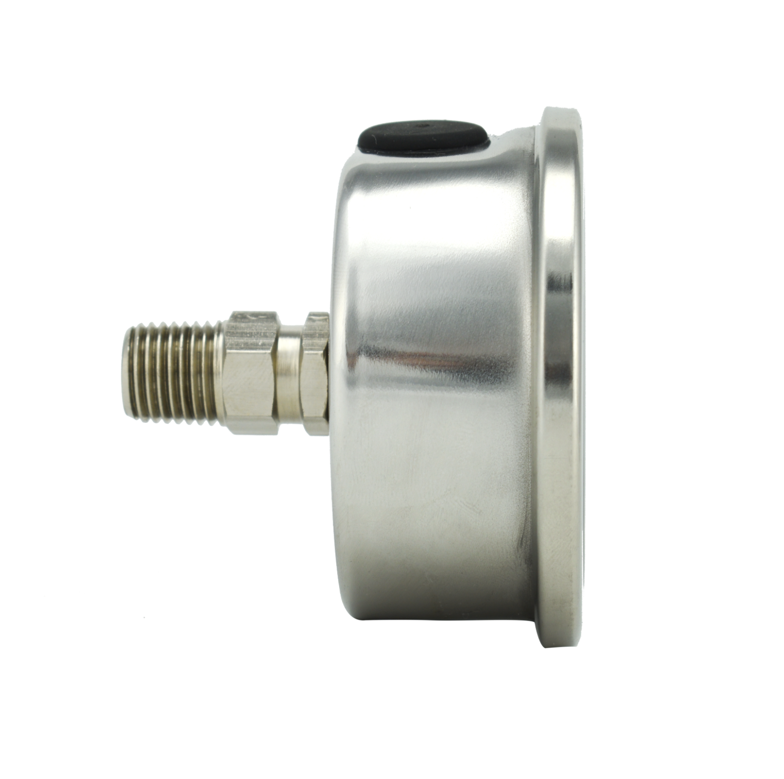 2-1/2" Pressure Gauge, ALL STAINLESS STEEL, Liquid Filled, Back Mnt, 100 Psi