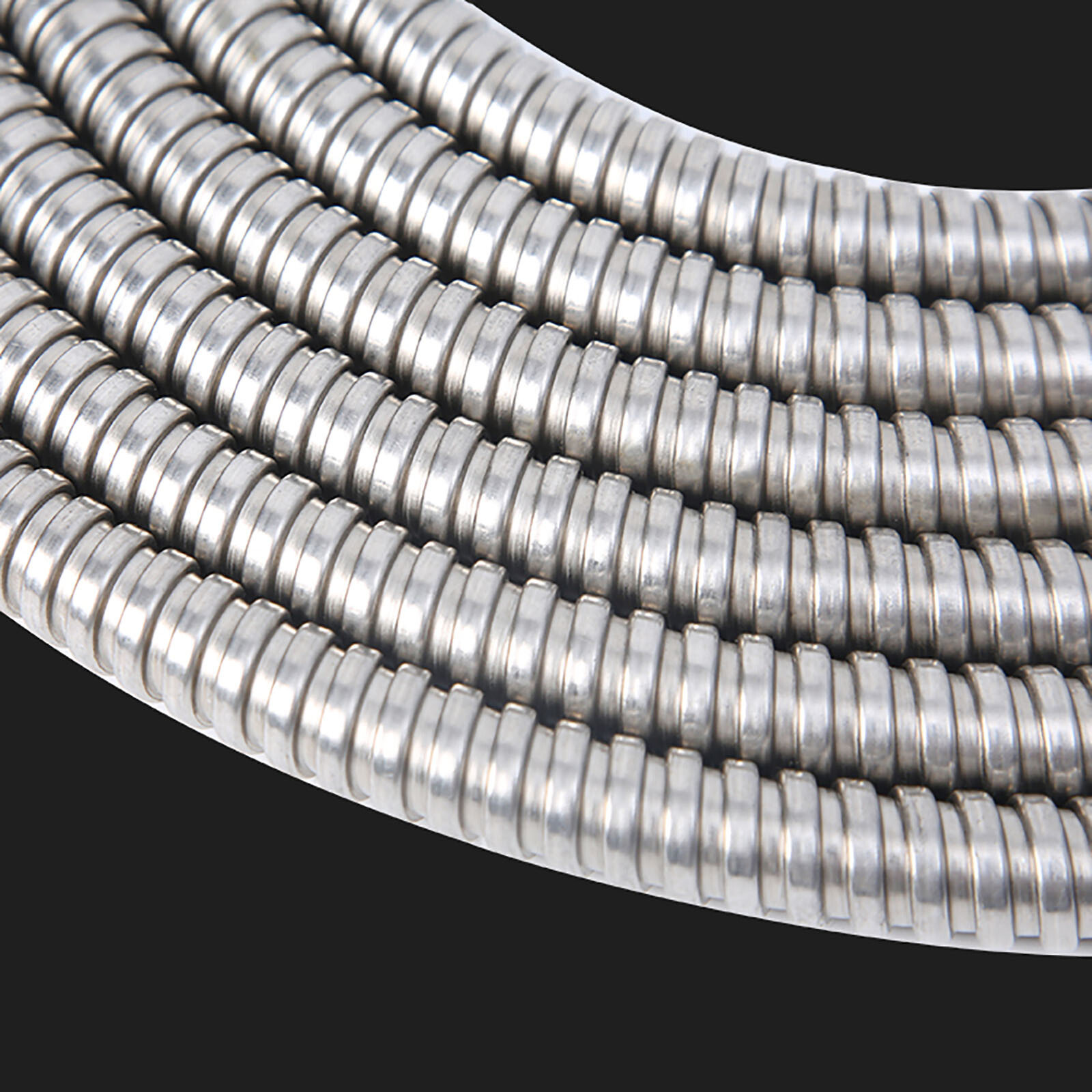 4mm to 51mm Flexible Conduit Tube Cable Tidy Trunking Organiser Stainless Steel