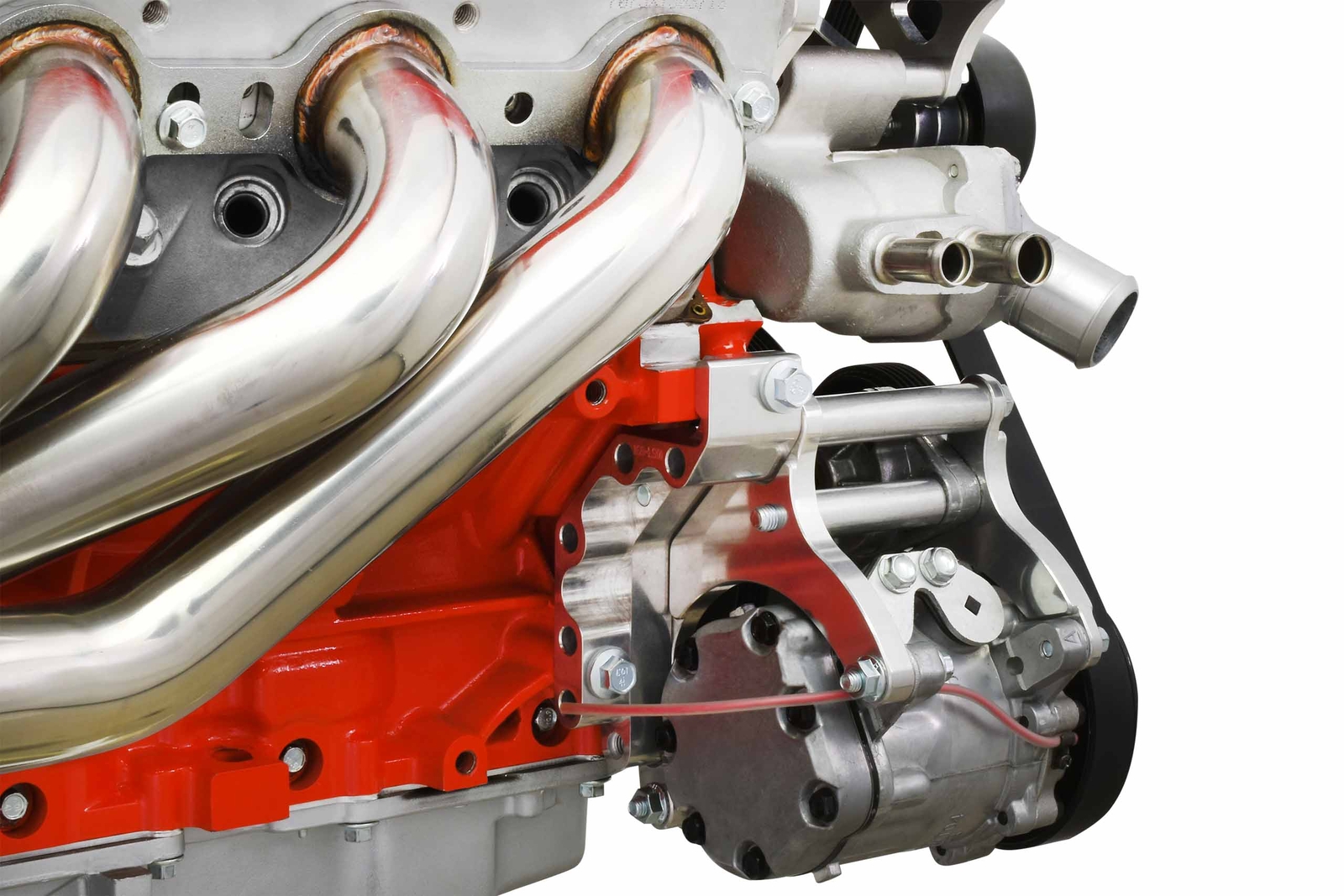 LS Truck Low Mount 6-Rib Sanden 7176 A/C Compressor Bracket