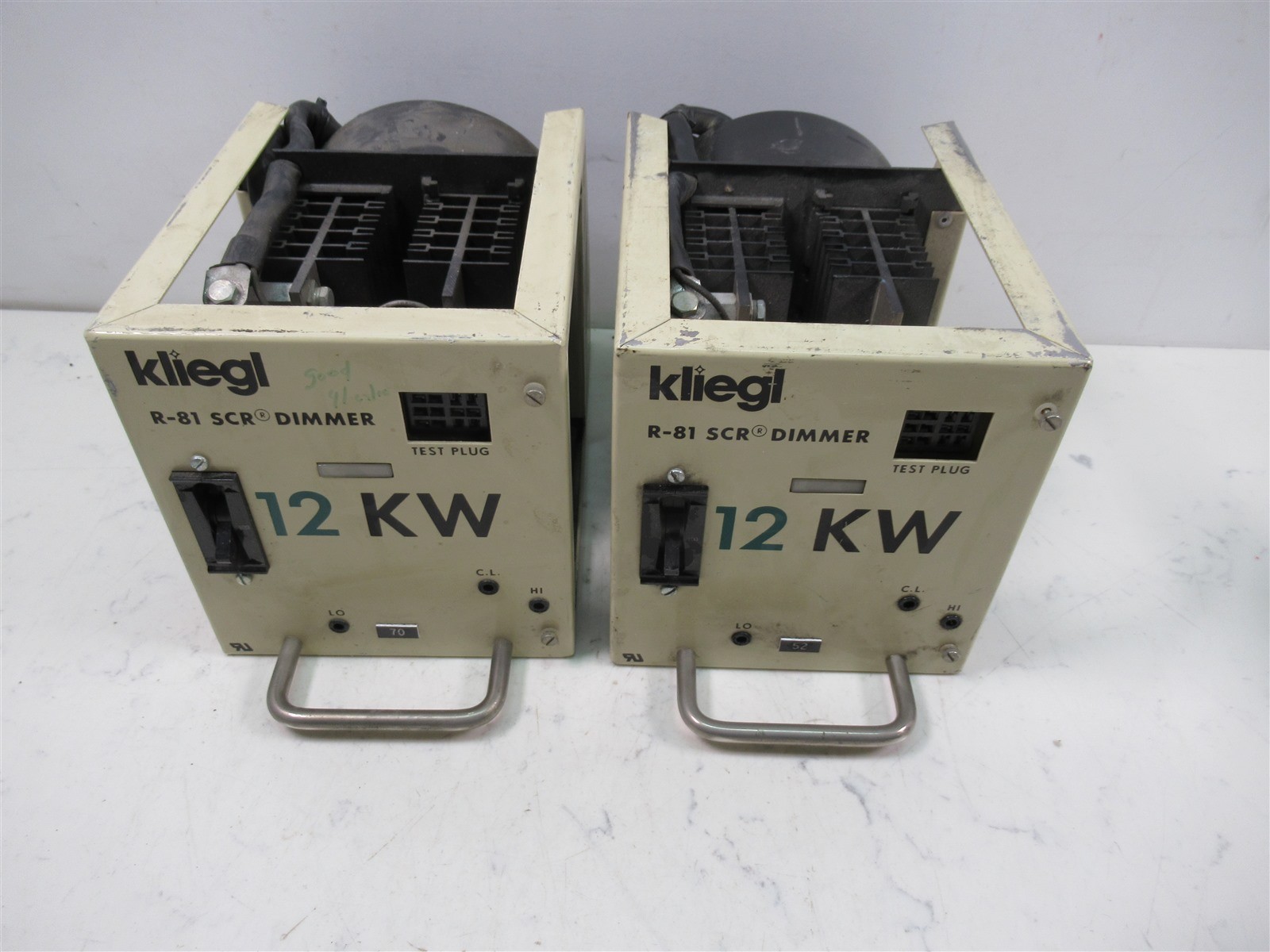 Lot of 2 Kliegl R-81 SCR Dimmer 12KW Professional Theater Lighting Light Modules