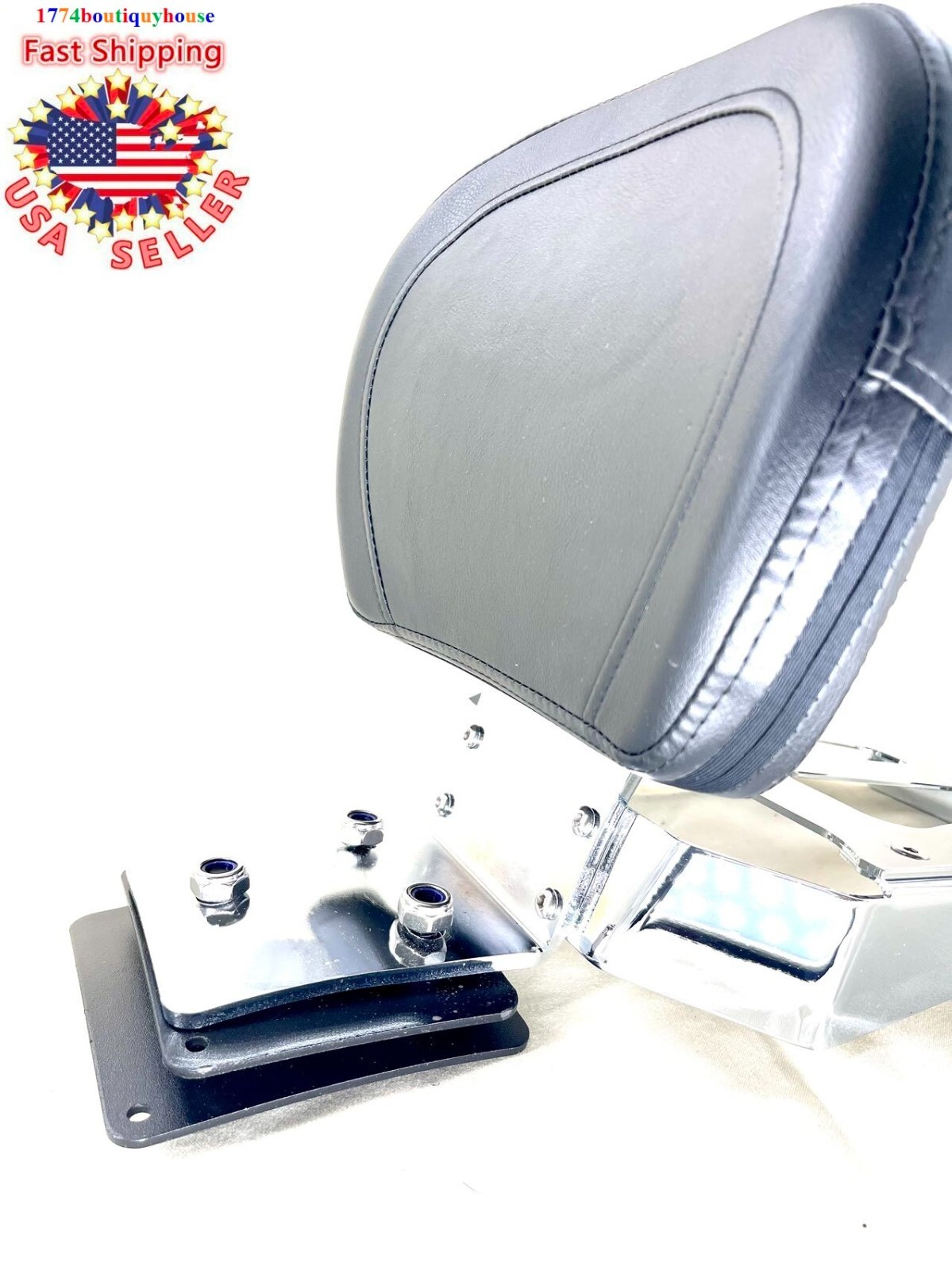 NEW Tall Backrest SISSY BAR LUGGAGE RACK Harley Softail Deuce 00-2007 51114-02HD
