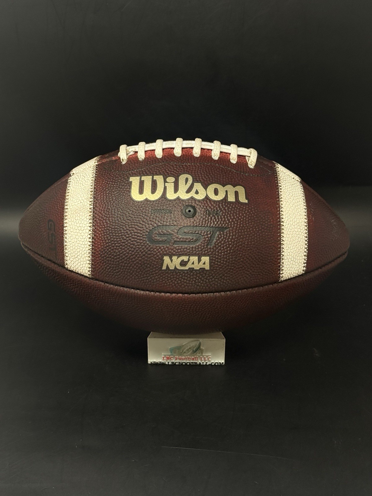 Wilson GST Full-Size Red Football Game Prepped Mudded Conditioned Tacked NEW