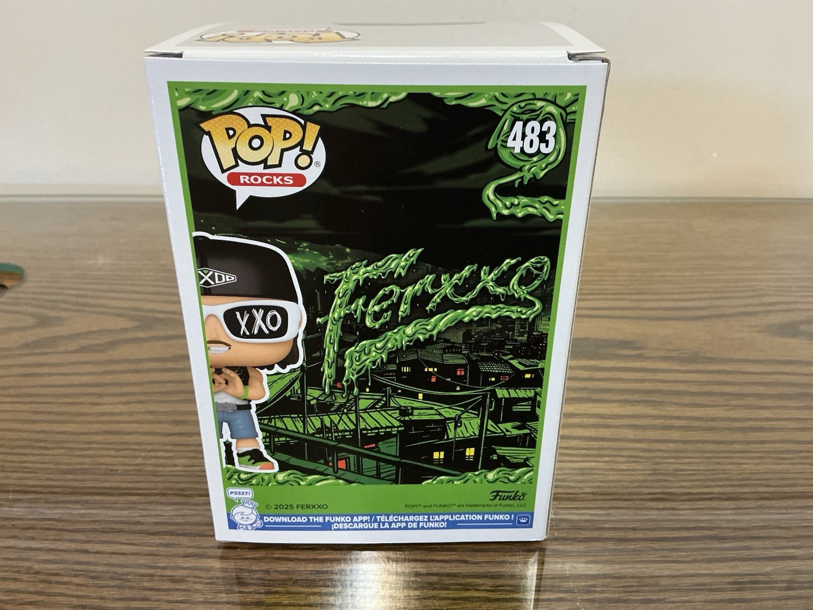 NEW GLOW Ferxxo Feid Funko Pop #483 Rocks Music Glows Dark GITD