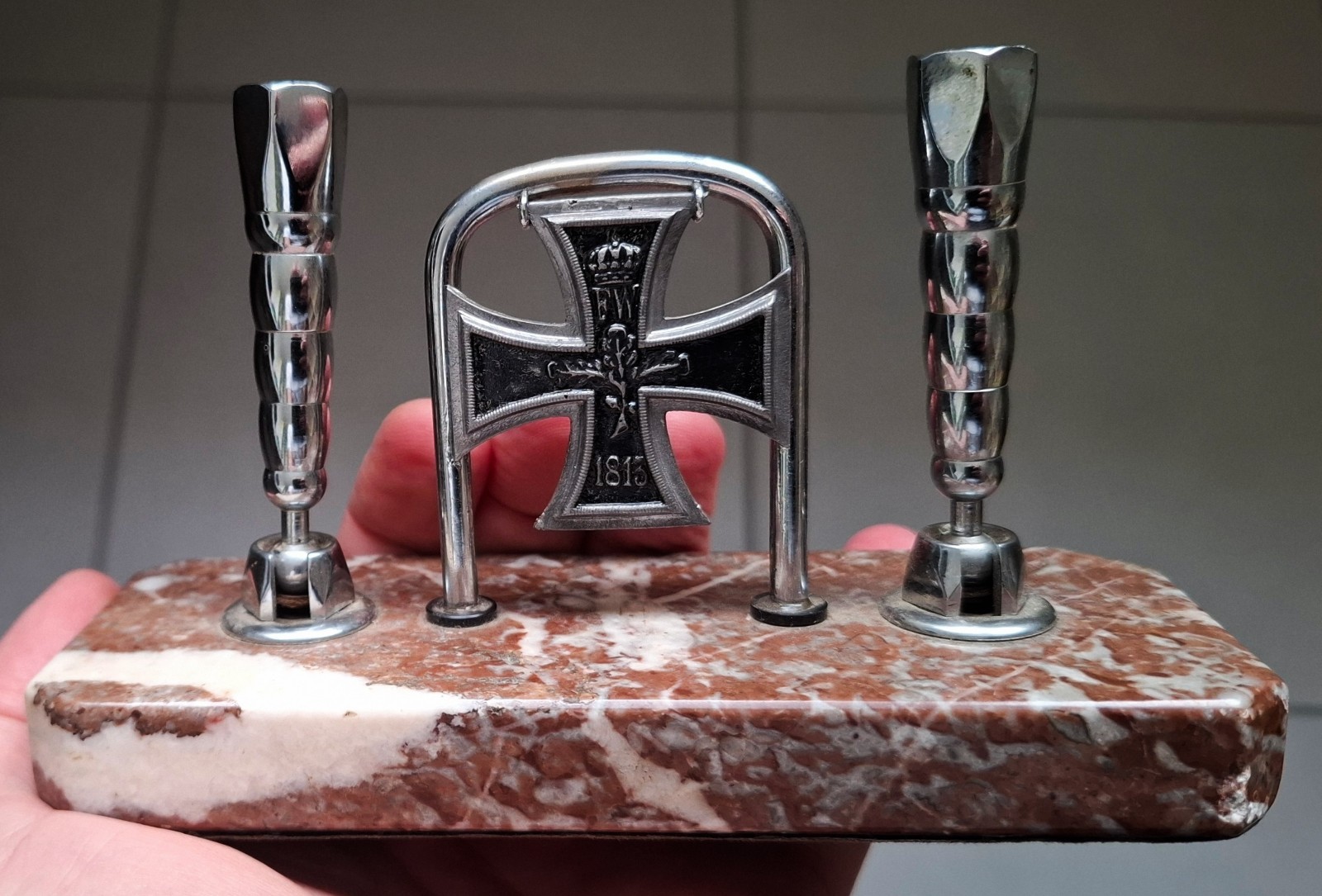 Presentation Iron Cross 1918 WWI German Imperial Prussian Officer Desk Organiser