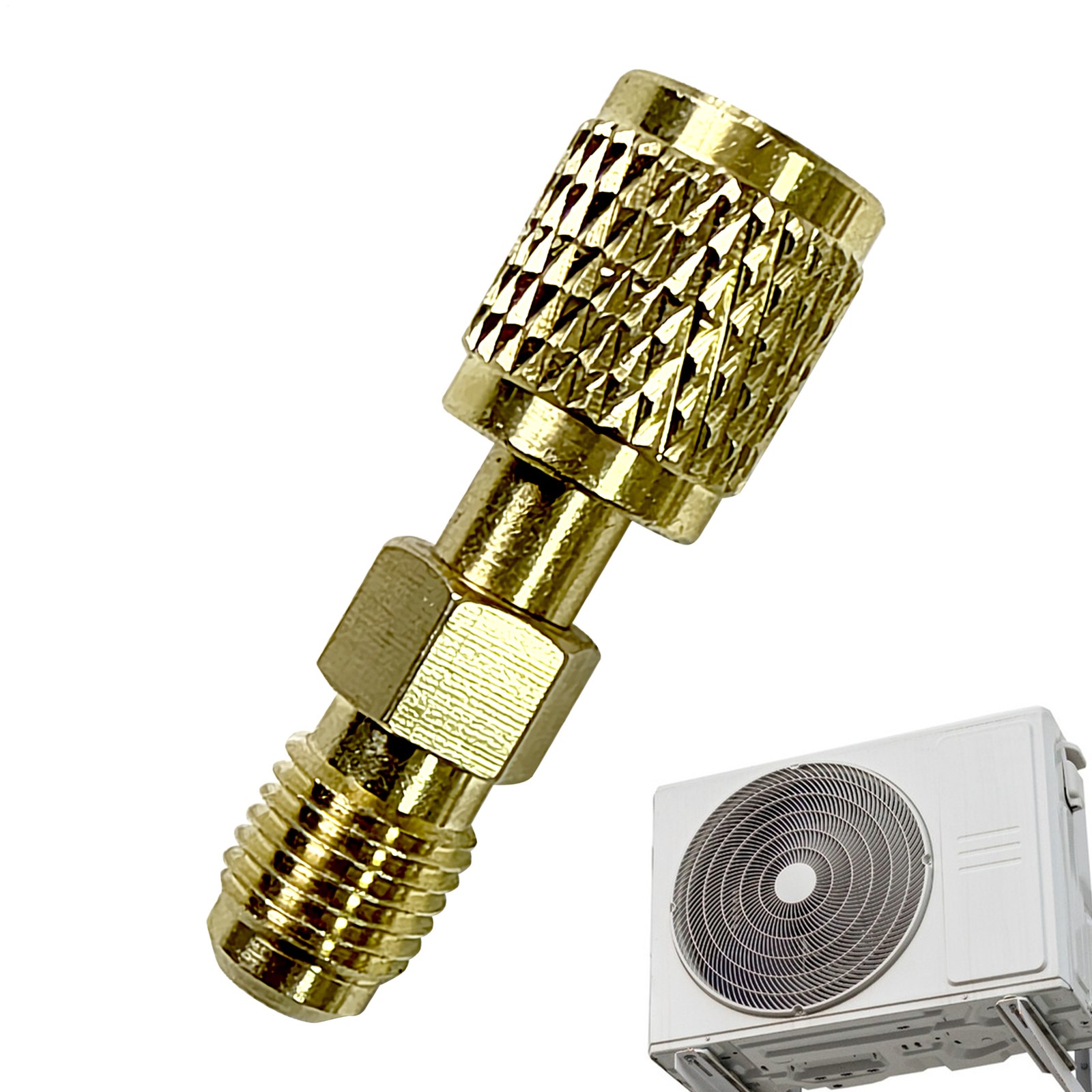 HVAC R32 Reverse Thread 1/4” Female And Male Adapter For A2L R454B/R32 Tanks